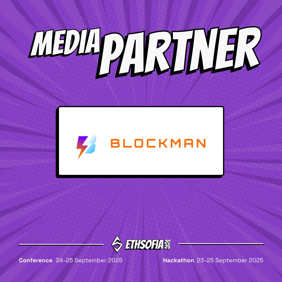 ETHSofia.eth (@ethsofiabg) on Twitter photo ๐ฐMedia Partner Spotlight:
We're incredibly grateful to have <a href="/BlockmanPR/">Blockman.pro</a> as our media partner for #ETHSofia2025 ๐ฅ
Their support helps us amplify the voices of builders, dreamers, and degens shaping the future of Web3. Thank you for being part of the journey! ๐ ๐ฐMedia Partner Spotlight:
We're incredibly grateful to have <a href="/BlockmanPR/">Blockman.pro</a> as our media partner for #ETHSofia2025 ๐ฅ
Their support helps us amplify the voices of builders, dreamers, and degens shaping the future of Web3. Thank you for being part of the journey! ๐