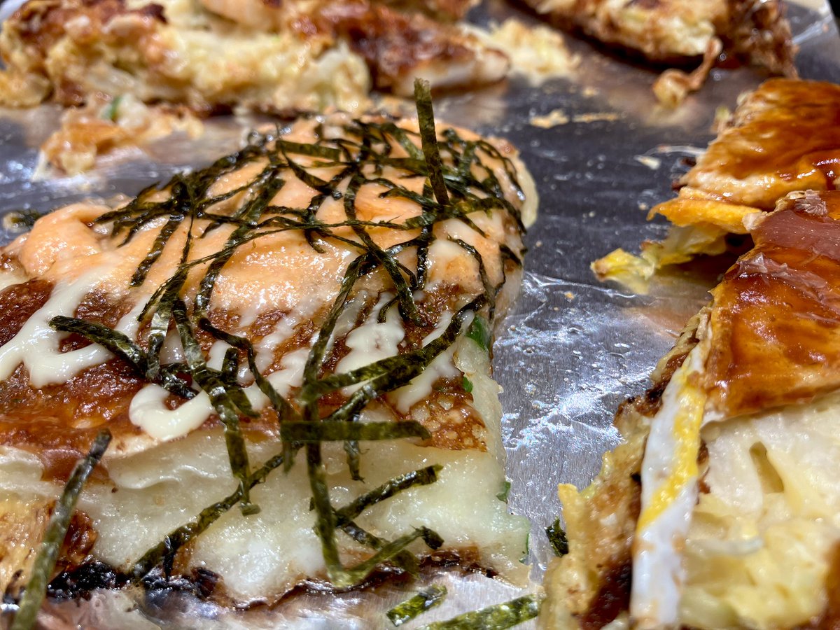 夕飯
お好み焼き