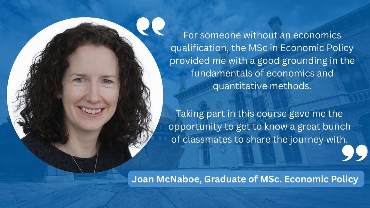 TCD Economics (@tcdeconomics) on Twitter photo Are you working in the public sector and/or policy design and would like to learn more about economics?🧐
🚨Our MSc in Economic Policy is accepting applications unilt 31 July 2025!
Visit tcd.ie/Economics/post…
<a href="/barratree/">Barra Roantree</a> <a href="/abenetrix/">Agustín Bénétrix</a> <a href="/ESRIDublin/">Economic and Social Research Institute (ESRI)</a> <a href="/tcd_school_ssp/">TCD Social Sciences & Philosophy</a> Are you working in the public sector and/or policy design and would like to learn more about economics?🧐
🚨Our MSc in Economic Policy is accepting applications unilt 31 July 2025!
Visit tcd.ie/Economics/post…
<a href="/barratree/">Barra Roantree</a> <a href="/abenetrix/">Agustín Bénétrix</a> <a href="/ESRIDublin/">Economic and Social Research Institute (ESRI)</a> <a href="/tcd_school_ssp/">TCD Social Sciences & Philosophy</a>