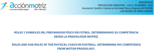 En el fútbol actual, el preparador físico cumple funciones cada vez más diversas y complejas...⚽🔥

En mi último artículo propongo un modelo de roles y subroles que permite analizar su campo de actuación en el fútbol profesional 📚🧩

🔗 accionmotriz.com/index.php/acci…

¡Abro hilo! 🧵👇