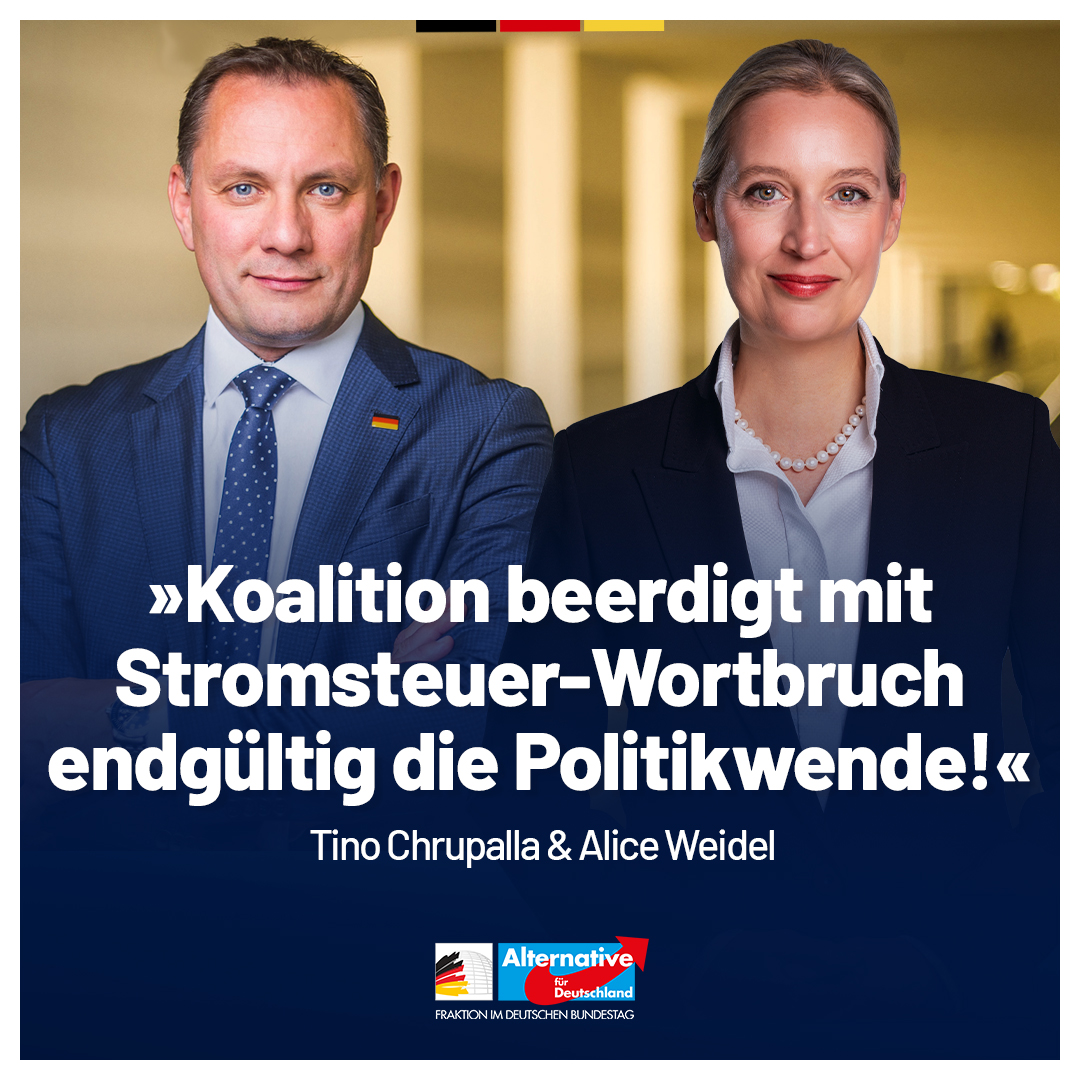 „Das Scheitern des Koalitionsausschusses von CDU/CSU und SPD nicht einmal 60 Tage nach Antritt der kleinen Koalition ist eine Bankrotterklärung und lässt nichts Gutes für unser Land und seine Bürger erwarten. Wieder ist die Union vor der Wahlverliererpartei SPD eingeknickt. Die