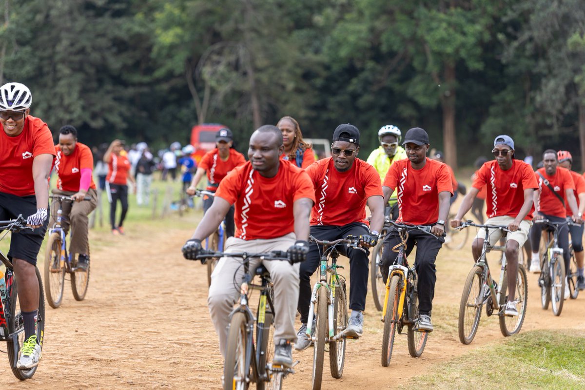 KeEquityBank's tweet photo. We kicked off the Equity Cycling Community club with an energizing 10km ride through Karura Forest, bringing together over 70 staff and their families for a day of fun, fitness, and connection.

Led by Captain Ken Mwangi and backed by our Wellness team, this initiative is all about promoting healthier lifestyles and stronger bonds among staff, with many more rides planned across the country.

#EquityCyclingCommunity #EquityWellness #PeopleFirst #RideTogether