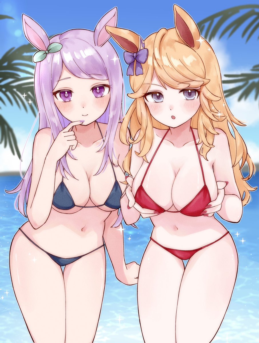 lilymofumofu's tweet image. 夏　ビキニイラストSkeb