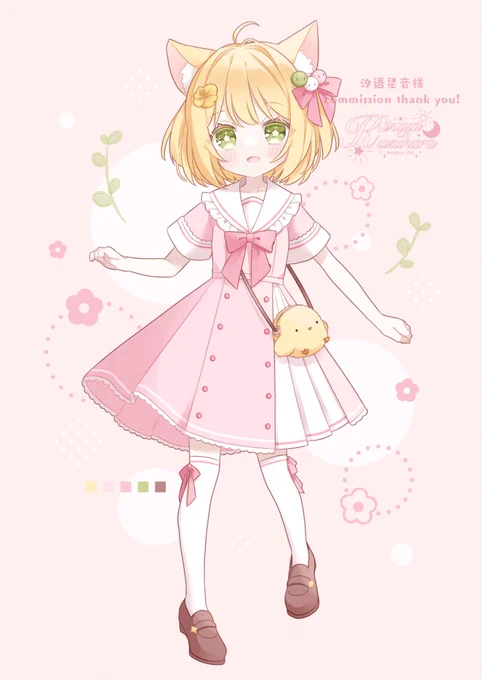 シンインちゃんの新しい衣装デザインのご依頼でした リクエストありがとうございました! #Skeb #commision