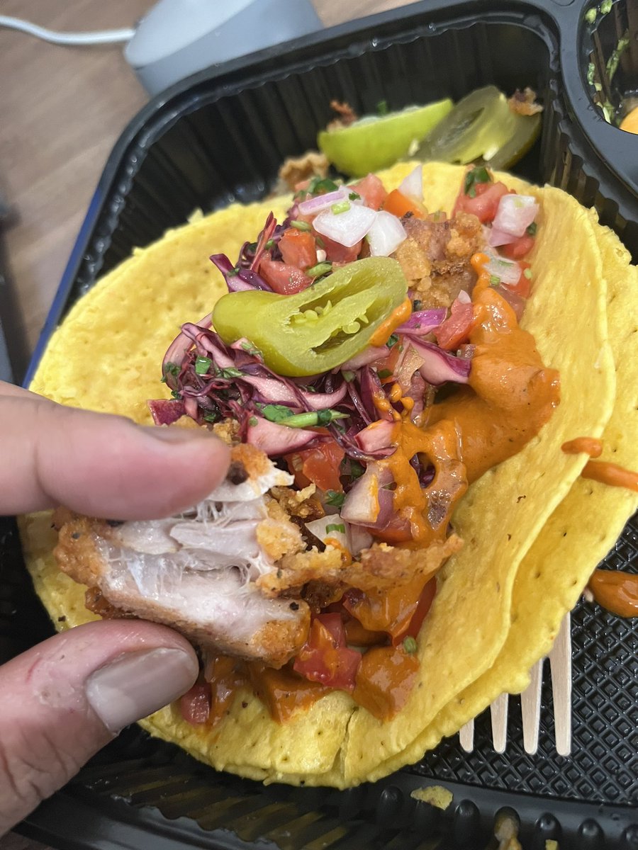 Aman218218's tweet photo. Ordered Mushroom Tacos &amp; got Chicken Tacos instead from @chinitataqueria Whitefield. Team should look into it &amp; provide reason/ apology. Ordered from @zomato. Got refund, no apology &amp; closed ticket. Though, this kind of mistake is not acceptable, something should be done abt it. https://t.co/woVkSxbmaU