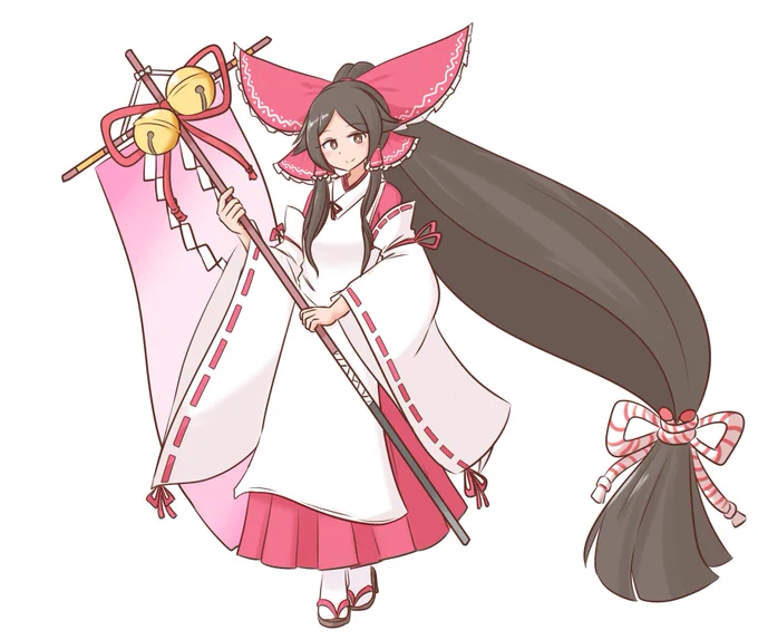 リクエストで描きました 先代巫女