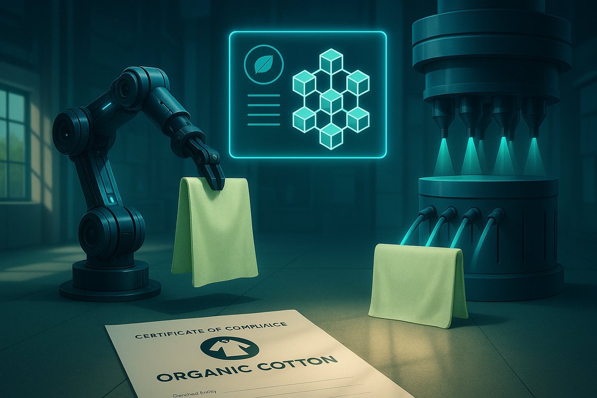 sustylish's tweet photo. "BREAKING: Waterless dyeing tech cuts textile H2O use by 95%! Our organic cotton wholesale guide includes:
✅ Bulk pricing tables
✅ Blockchain traceability
✅ 2027 EU regulation prep
https://t.co/UNngAsqKke 

#SustainableFashion #CircularEconomy https://t.co/BTsPJyKKgQ