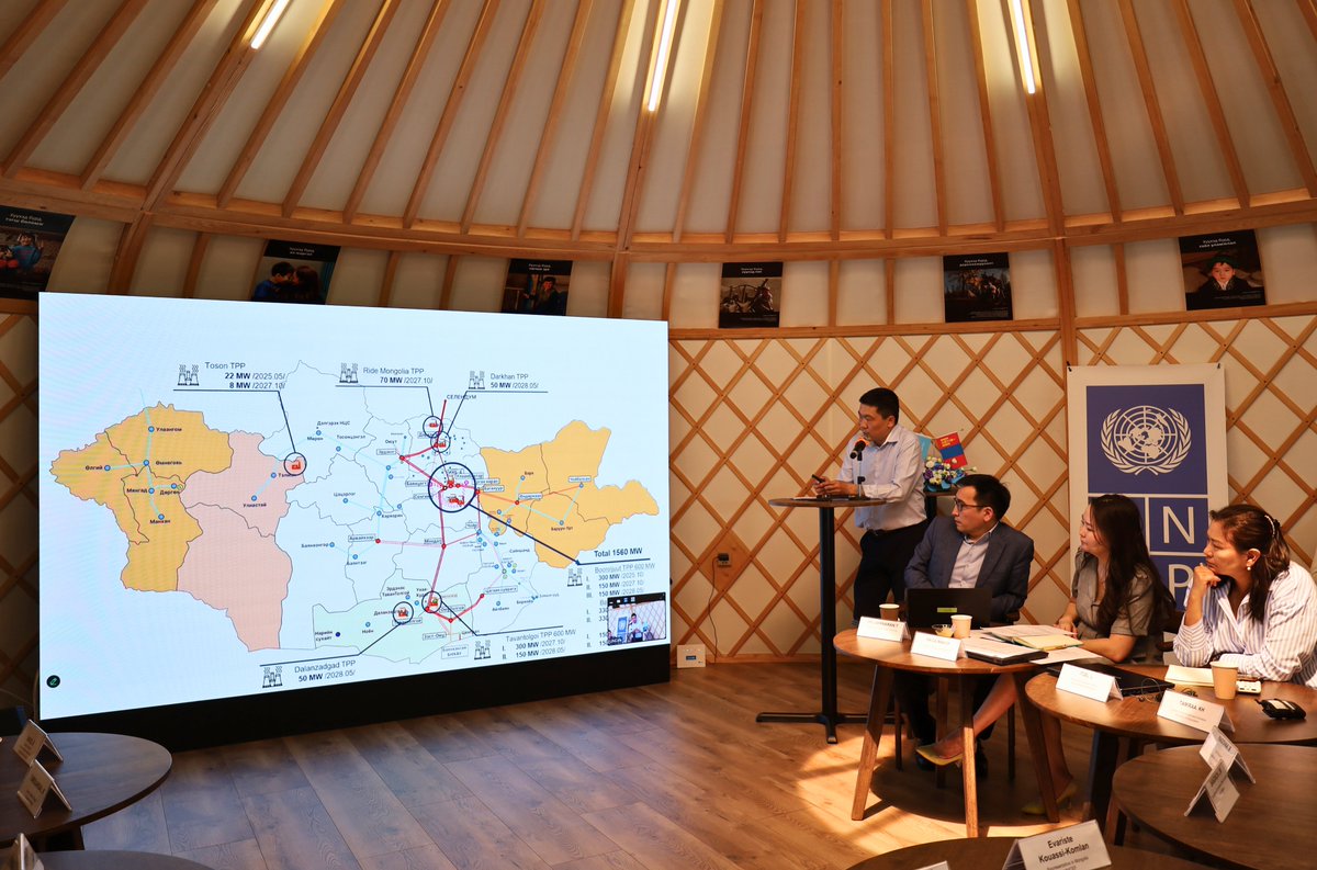 UNDP Mongolia (@undpmongolia) on Twitter photo <a href="/JointSDGFund/">Joint SDG Fund 🇺🇳</a>-ын дэмжлэгтэйгээр НҮБХХ & НҮБ-ын Хүүхдийн Сан хамтран хэрэгжүүлж буй "МУ-д Тэгш хүртээмжтэй эрчим хүчний шилжилтийг эрчимжүүлэх нь" НҮБ-ын Хамтарсан хөтөлбөрийн Удирдах хорооны хурал болж, 2025 оны эхний хагас жилийн ү/а-ны хэрэгжилтийг хэлэлцэн дүгнэлээ. <a href="/JointSDGFund/">Joint SDG Fund 🇺🇳</a>-ын дэмжлэгтэйгээр НҮБХХ & НҮБ-ын Хүүхдийн Сан хамтран хэрэгжүүлж буй "МУ-д Тэгш хүртээмжтэй эрчим хүчний шилжилтийг эрчимжүүлэх нь" НҮБ-ын Хамтарсан хөтөлбөрийн Удирдах хорооны хурал болж, 2025 оны эхний хагас жилийн ү/а-ны хэрэгжилтийг хэлэлцэн дүгнэлээ.