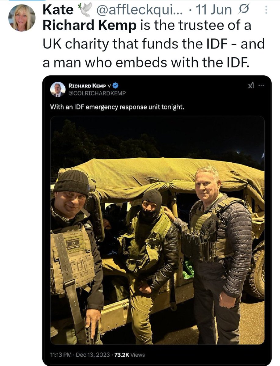 Richard Kemp - one of the 'experts' the BBC likes to interview.