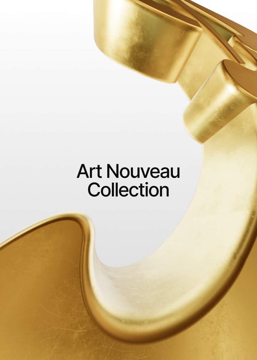 endlesstools's tweet photo. βοΈHappy to share the newest Art Nouveau collection of shapes, now available in Endless Tools. #shape #3d #artnoveau #3dshapes #endlesstools #gold https://t.co/XD9PBg1LHo
