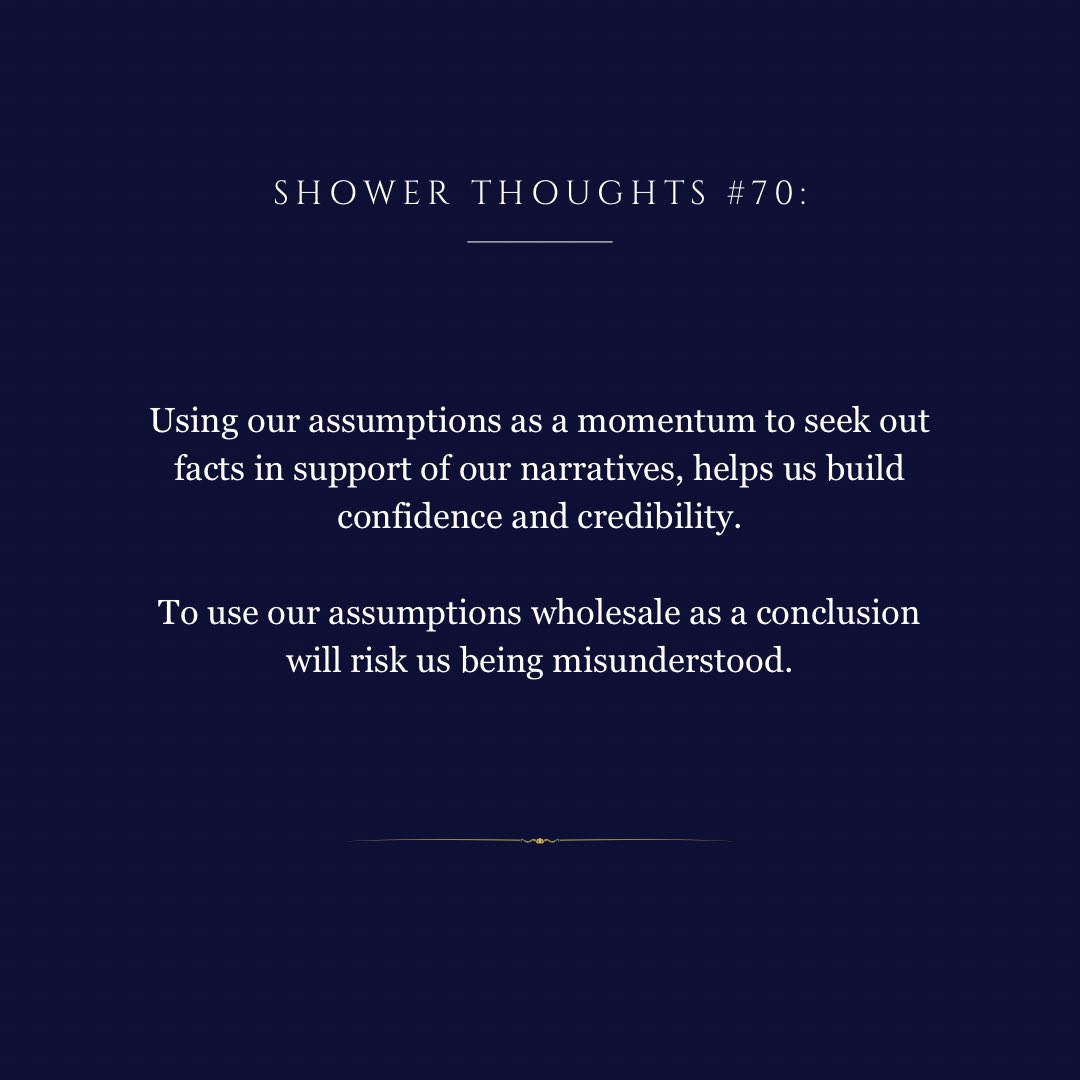 _malcolmlim's tweet photo. Assumption + Curiosity = Credibility https://t.co/bQXbnnZa5U