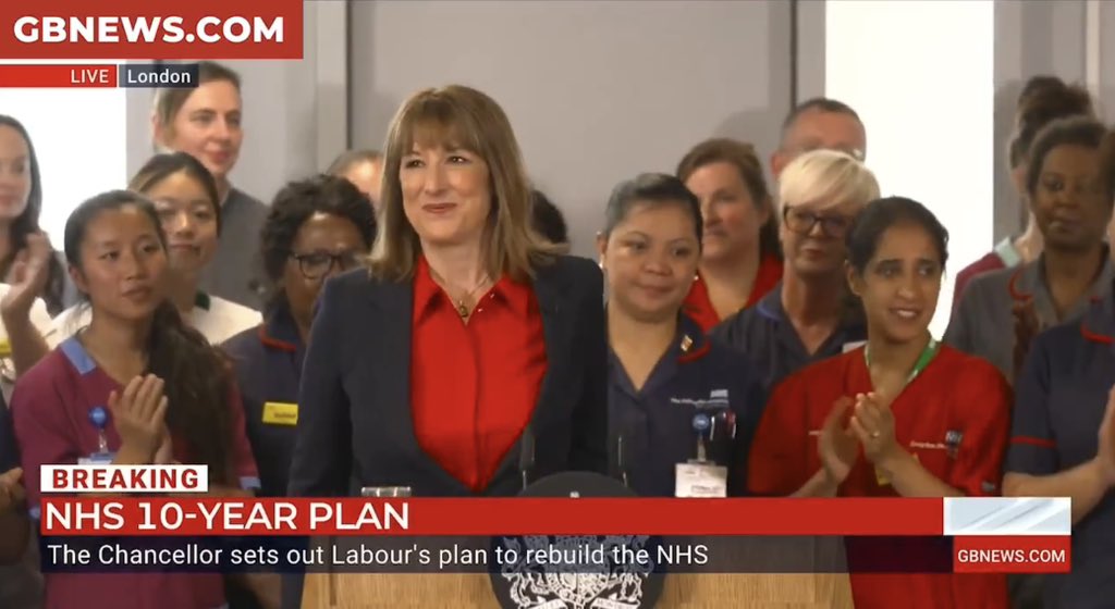 This is laughable. Yesterday we were told that Rachel Reeves was crying to due to “personal issues”.

Today she has wheeled out to speak at launch for Labour’s NHS 10-year plan.

Does anyone trust a word from Downing St? I don’t.