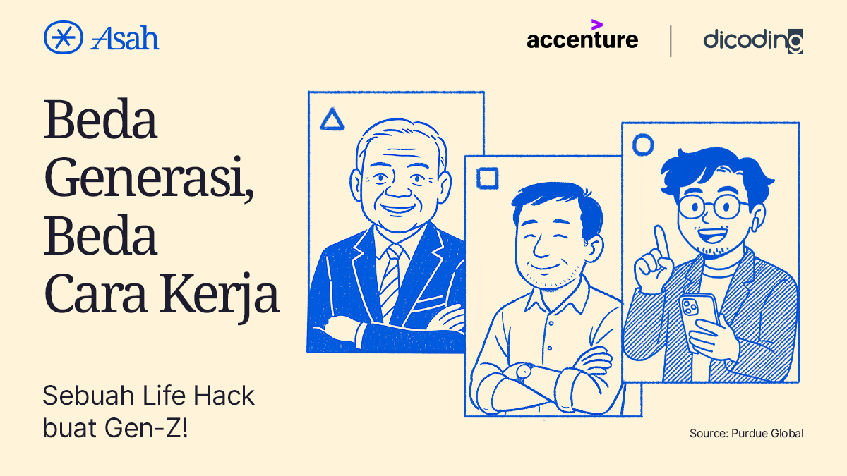 dicoding's tweet photo. Masuk kantor tinggal kerja doang? Enggak sesimpel itu👀

Harus bisa kolaborasi lintas generasi juga dong!

#DicodingThread https://t.co/1Gj4AB8DNH