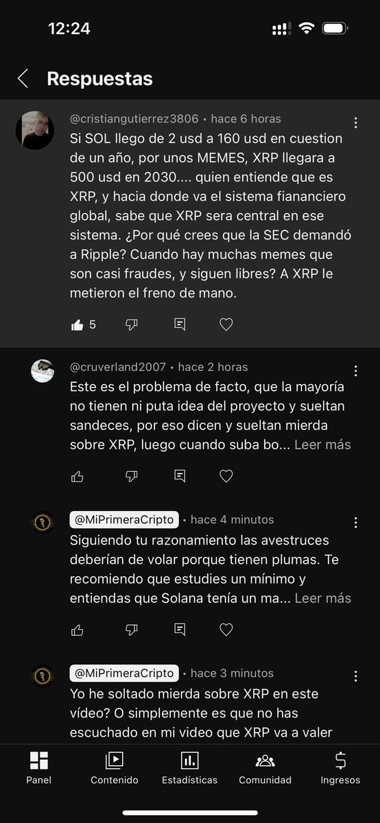 Lo de la comunidad de $XRP es una cosa…

Son los terraplanistas de las criptos

Y mira que mi enfoque con $XRP ha cambiado a lo largo de los años, pero si no les dices que va a ir a 500$ se bugean, están confusos y se hieren a si mismos 😂