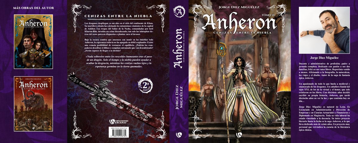 Edic_Arcanas's tweet image. 🧐Hoy os traemos la #cubierta y la #sinopsis  de la #terceraentrega de  #Anheron de @jorge_anheron

😜Próximamente en #EdicionesArcanas

#libros #fantasía #NuevasLecturas #fomentarlalectura #EdicionesArcanas #novela
#AutoresArcanos #publicaconedicionesarcanas #LibrosRecomendados