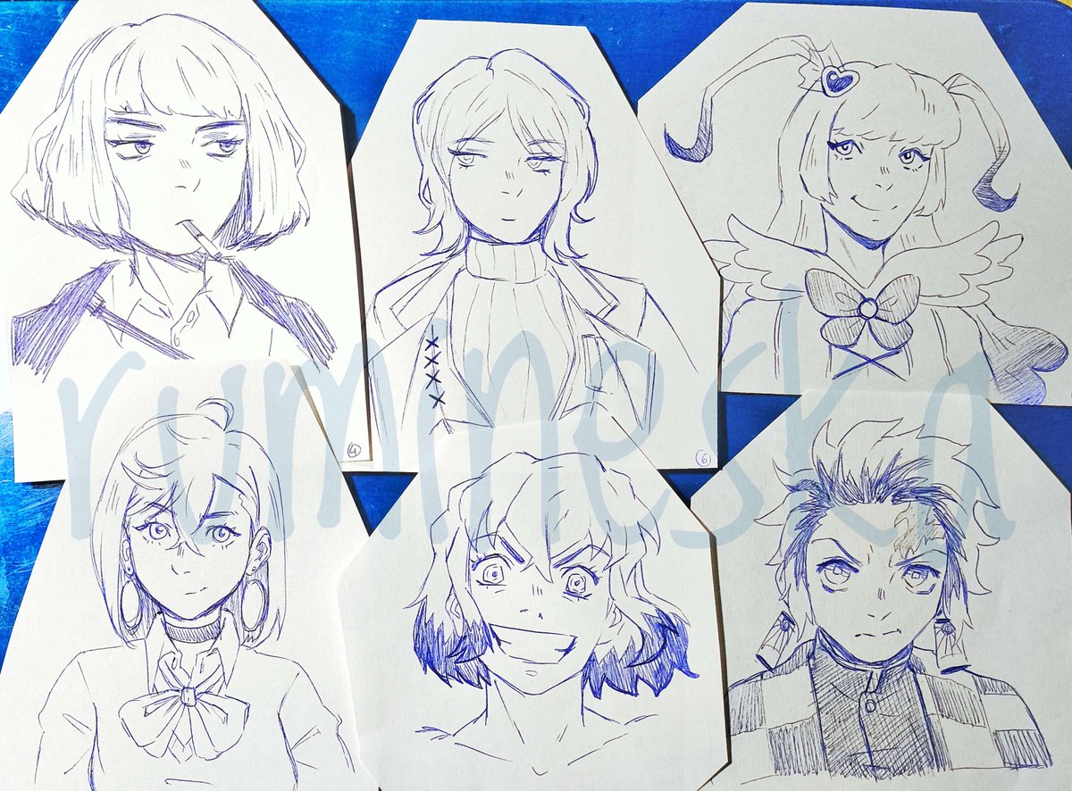 rumineska's tweet image. I've been practicing 5 minute doodles on paper :) they seem pretty all right. Any ideas what should I do next ?
#LimbusCompany #Dandadan #DemonSlayer #lobotomycorporation