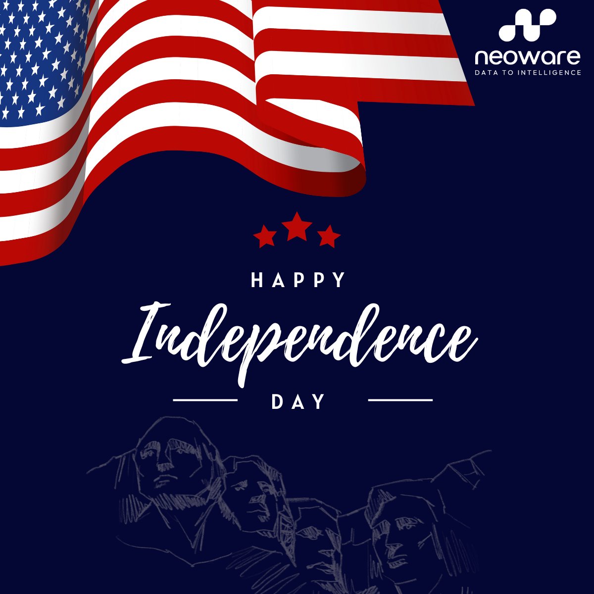 Neo_D2I's tweet photo. On this 4th of July, we celebrate the freedom to think big, build smarter, and lead with purpose. At #Neoware, we’re inspired by these very ideals as we help businesses across the U.S. transform #DataToIntelligence to drive #BusinessOutcomes. 

#Happy4thofJuly #Independenceday https://t.co/7tjBGzkESe