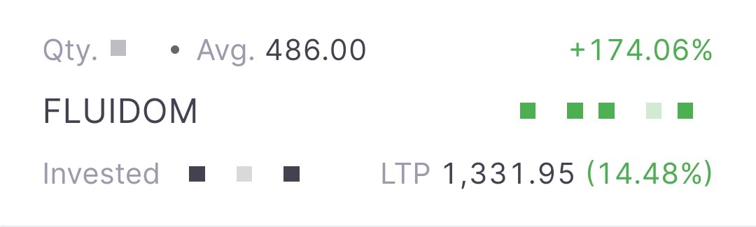 tradingwithps's tweet image. #FLUIDOM
(100% club 💚💚) 

486          TO        1331🚀🚀
14% UP TODAY 🚀🚀

RUNNING PROFIT  174% 💚💚
HOLDING time    570 days 😊

DISC: HOLDING FROM 486 LEVEL
NOT A RECOMMENDATION FOR BUY OR SELL
#MICROCAP #MULTIBAGGER #LONGTERM