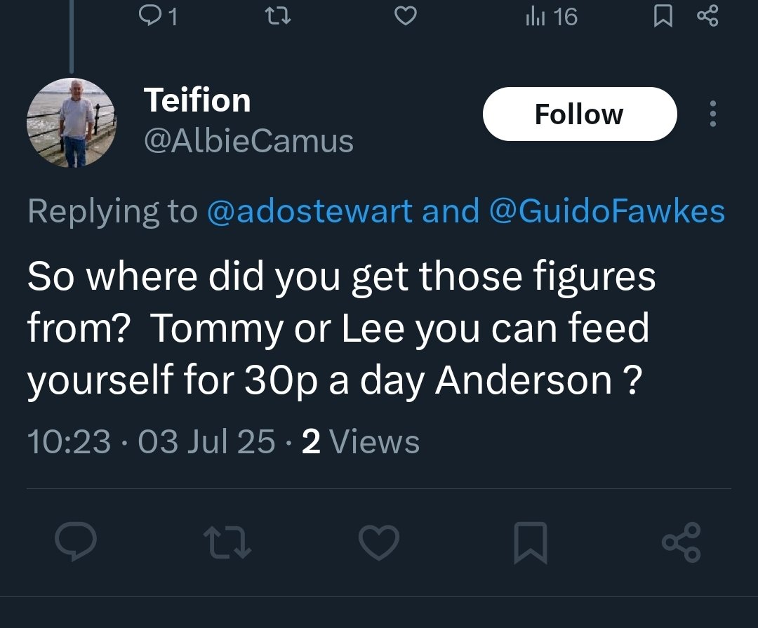 adostewart's tweet image. Don't you just love the cowards who reply and then block. Always leftards.
The figures he's talking about are from the government and literally in the article I'd replied to. 🙄