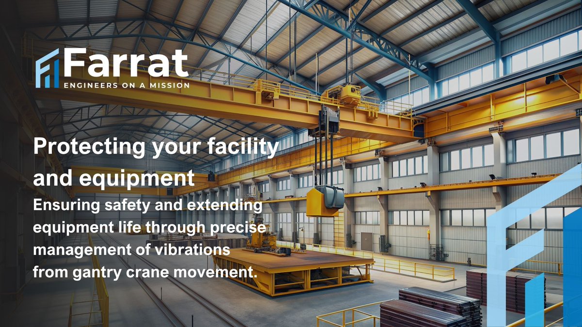 Gantry crane operation sends vibrations through structures. Over time, that movement takes a toll, loosening joints, misaligning machinery, and potentially forcing unplanned shutdowns. 

#VibrationControl #GantryCrane #EngineeringSolutions #FacilityMaintenance