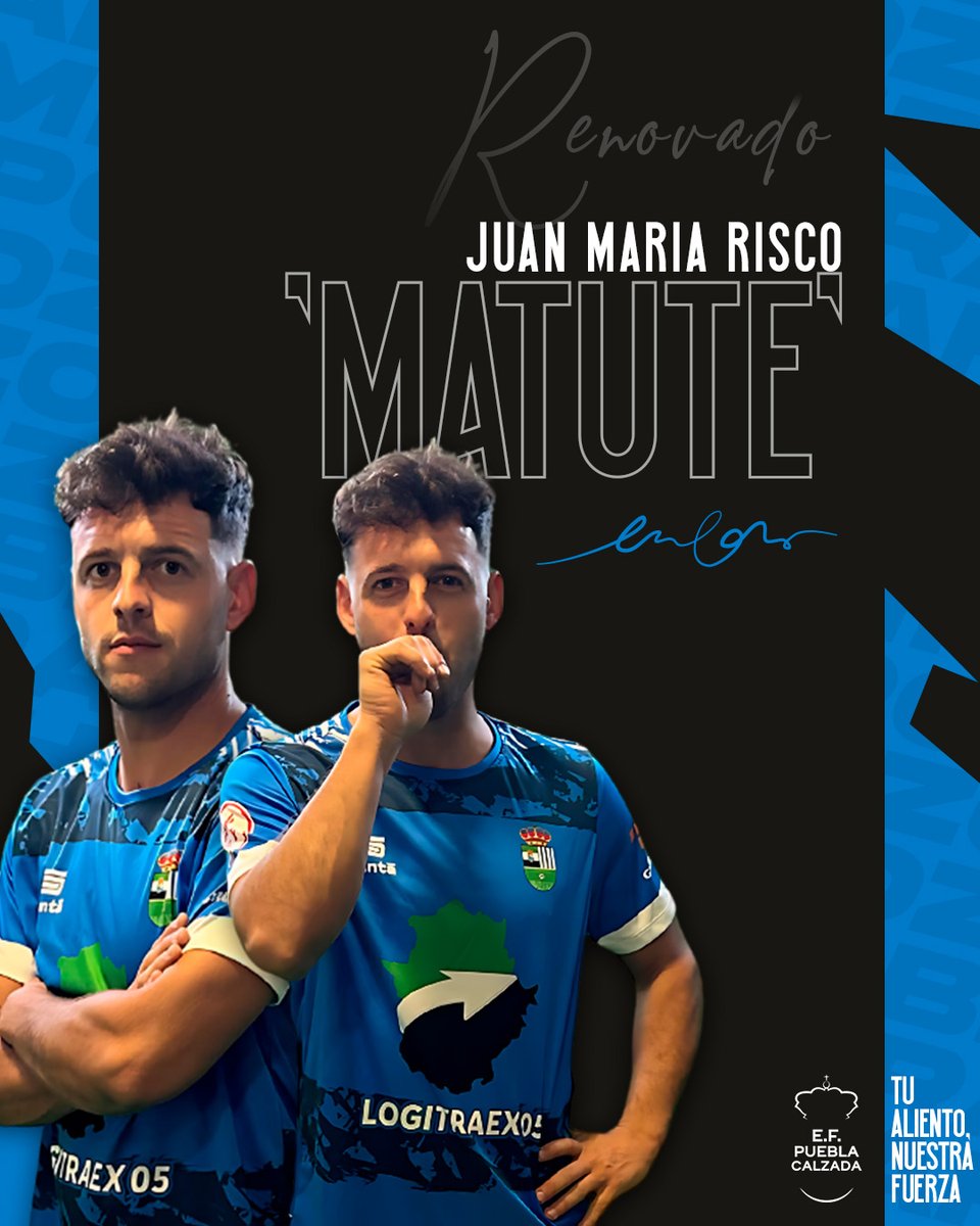 ☑️ #Oficial: 🆕 #𝗥𝗘𝗡𝗢𝗩𝗔𝗖𝗜𝗢́𝗡
🤝 <a href="/juanma_risco7/">MATUTE</a> renueva con la #EFP para la nueva temporada.

⚡ Uno de los grandes extremos de la categoría, con experiencia en #2ªRFEF, vuelve con ganas tras superar una grave lesión.

Coraje, desborde y calidad para nuestras bandas.

🗣️