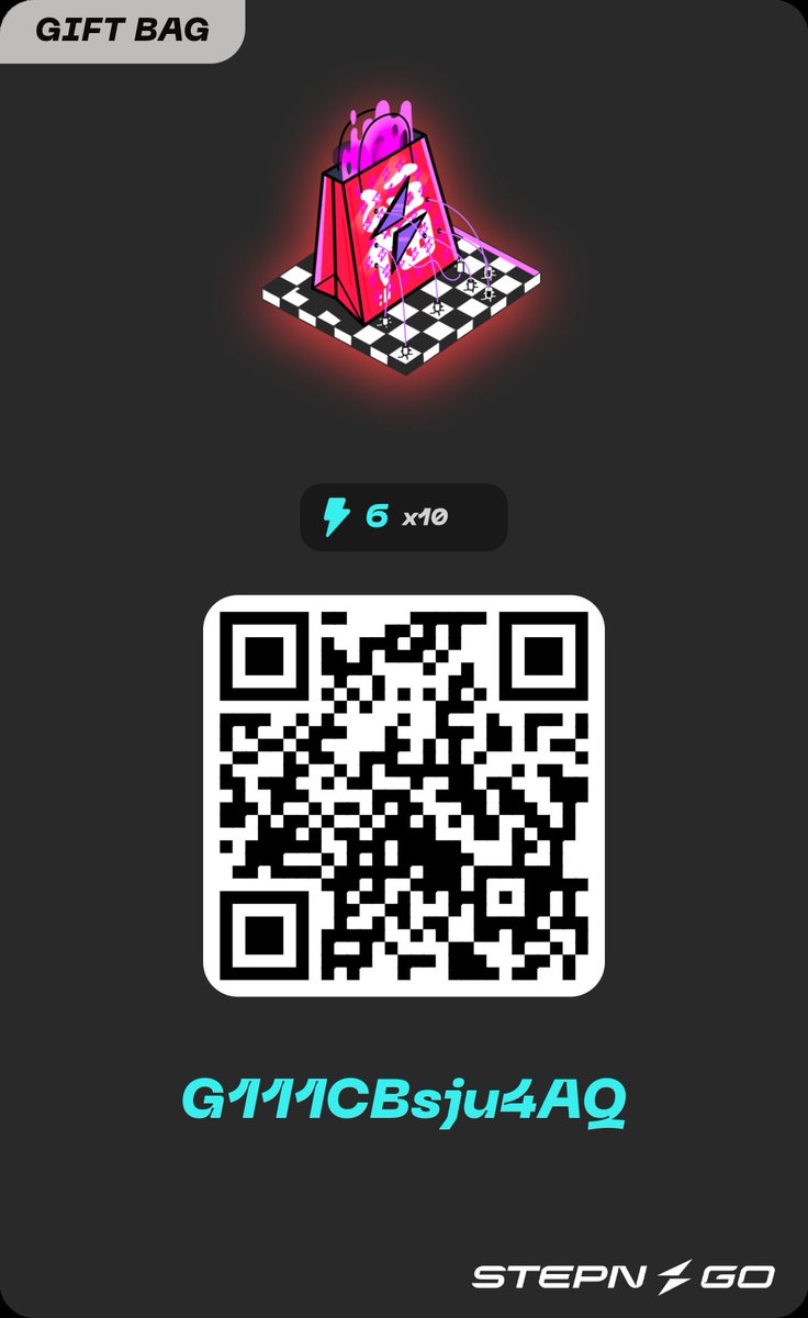 Argh24's tweet image. #GiftBagCode #Stepn #STEPNGO #stepnactivationcode #stepngiftbagcode #mooar

Gift bag code : G111CBsju4AQ

@Stepnofficial
@fslweb3
@mooarofficial

#haus #stepngohaus