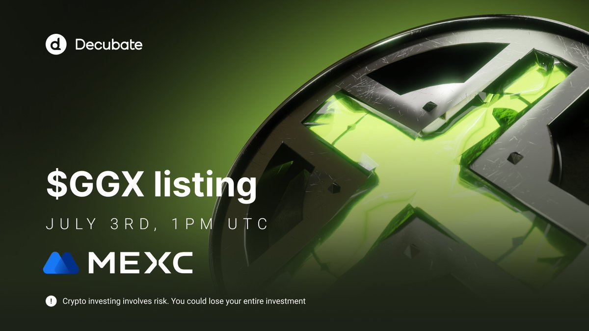🚀 GG3 ($GGX) Listing Announcement The wait is almost over! $GGX is about  to go live for trading! 🎉 📅 Key Details: - CEX Listing: MEXC - DEX Listing:  TBA - Listing