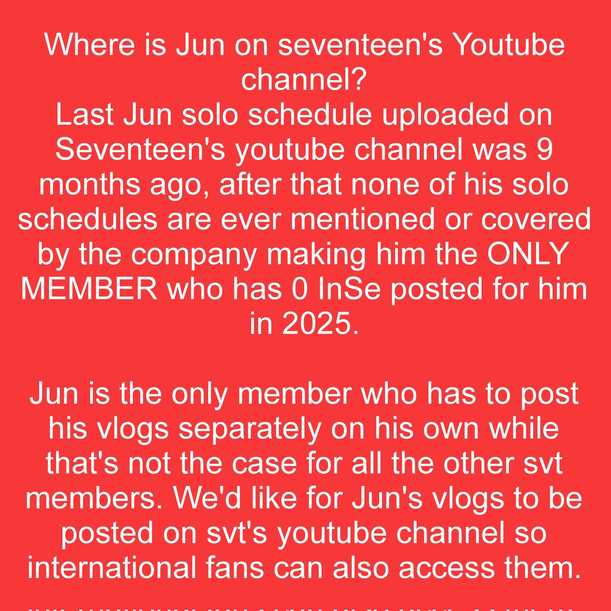 moontomeetyou's tweet image. Why do we always have to beg for Jun content?? He is a member of seventeen too. Stop trying to erase him. TREAT HIM FAIRLY. 

everyone please drop the tags 

WHERE IS JUNHUI
#Stop_Erasing_Jun #TreatJunhuiLikeAMember 
@pledis_17 @pledisnews @pledis17_STAFF