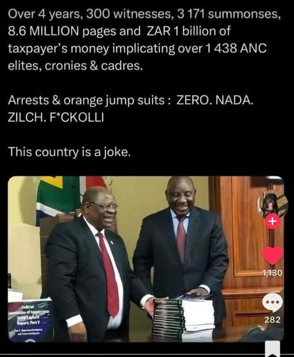 As long as this problem exists, this country will stay in a swamp for all its citizens!