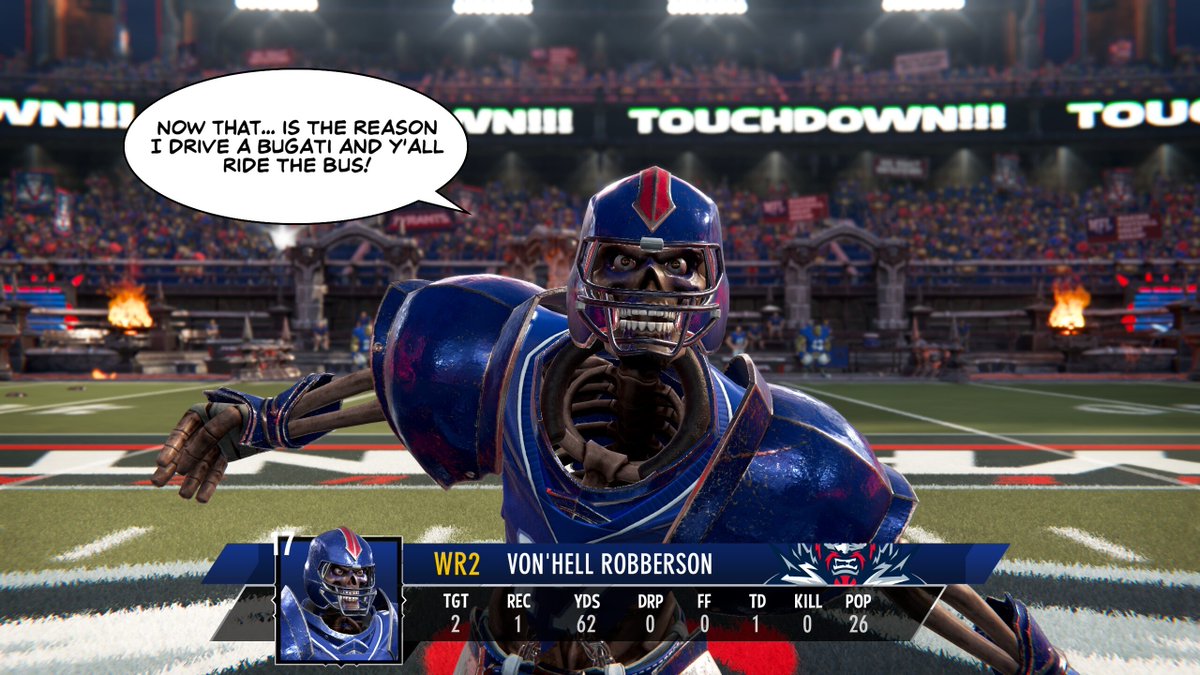 SkeletonsinVGs's tweet image. Mutant Football League 2