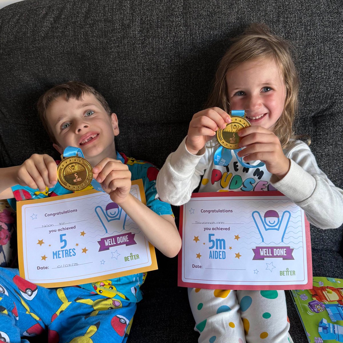 Well done to Noah in Year 3 and Savannah in Reception, who have both achieved awards in swimming! 

We are so proud of you both! 

🏊 💦 💙 👏