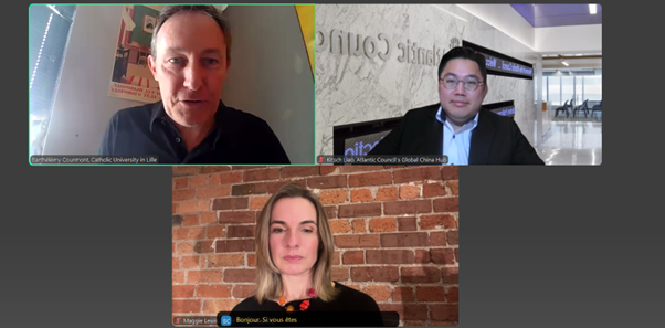 📢💬 Interesting discussions today at IRIS on:

⚖️🌏 China’s Long-Arm Jurisdiction and Its Implications for Taiwan

🎙️<a href="/BartCourmont/">Barthélémy Courmont</a>, Professor,  <a href="/FacultesL/">Les Facultés de l'Université Catholique de Lille</a> 

Join us live ➡️ cutt.ly/IrWMTExX