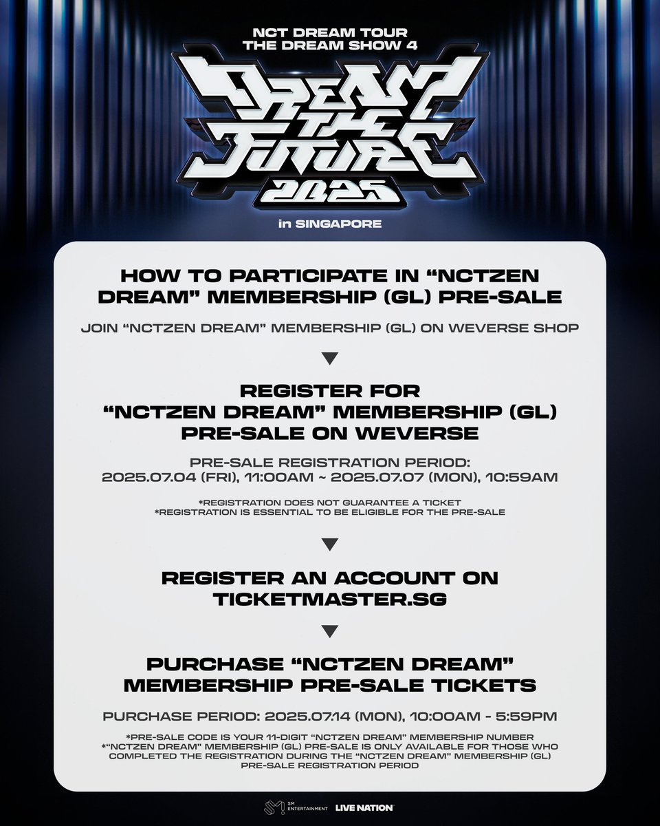 Live Nation SG (@livenationsg) on Twitter photo ππππ πππ πππππ ππππ <πππ πππππ ππππ π : πππππ πππ π
πππππ> π’π§ πππππππππ π
π
18 - 19 October 2025 (Sat - Sun), 6PM
πSingapore Indoor Stadium
NCTzen, the wait is finally over β NCT DREAM will be back in Singapore this ππππ πππ πππππ ππππ <πππ πππππ ππππ π : πππππ πππ π
πππππ> π’π§ πππππππππ π
π
18 - 19 October 2025 (Sat - Sun), 6PM
πSingapore Indoor Stadium
NCTzen, the wait is finally over β NCT DREAM will be back in Singapore this