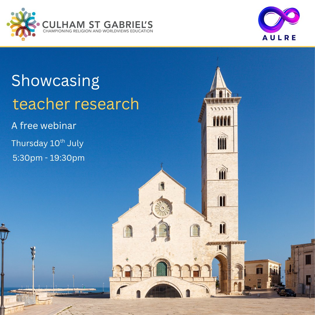 Culham St Gabriel’s (@culhamstgabriel) on Twitter photo Have you signed up for our showcasing teacher research webinar?
🗓 Thu 10 July 🕠 17:30–19:30
Join us for what promises to be a brilliant event in collab with <a href="/aulretweets/">AULRE Tweets</a> with some of our scholarship programme participants presenting their research!
🔗 reonline.org.uk/news-events/sh… Have you signed up for our showcasing teacher research webinar?
🗓 Thu 10 July 🕠 17:30–19:30
Join us for what promises to be a brilliant event in collab with <a href="/aulretweets/">AULRE Tweets</a> with some of our scholarship programme participants presenting their research!
🔗 reonline.org.uk/news-events/sh…