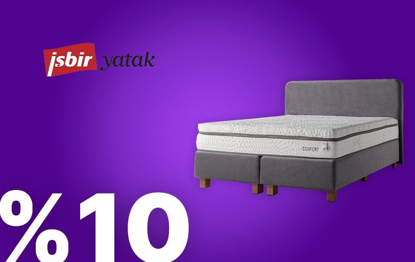 İşbir Yatak MemurSenAvantajda.

Markanın kendi kampanya ve indirimlerine ilave olarak %10 MemurSenAvantaj İndirimi uygulanacaktır. 

MemurSenAvantaj Uygulaması üzerinden sendika digital kimliğinizi göstermeniz kampanyadan faydalanabilmek için zorunludur. 

Kimlik/Karekod/Ev