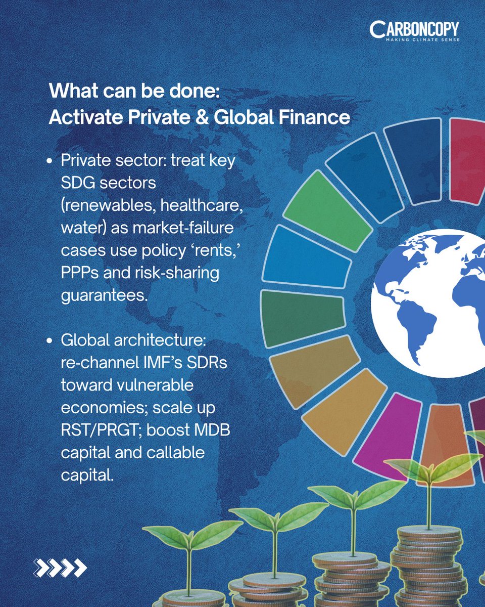 carboncopyinfo's tweet image. 5 years to 2030 & a ~$4 Tn annual SDG financing gap demand systemic reform.
📖 Read the full roadmap by @P_Dhruba Purkayastha: carboncopy.info/closing-the-sd…