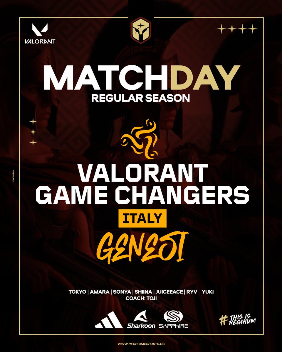 reghiumesports's tweet photo. 🎯 MATCHDAY - GAME CHANGERS - ITALY - GENESI 🎯

@king___esport

Read Here: https://t.co/fm5oTNGaDm

#ThisIsReghium⚔️

#ReghiumEsports #GamechangersItaly #Valorant #ValorantItalia #ValorantEsports #streaming #Player https://t.co/05mu8bKumA