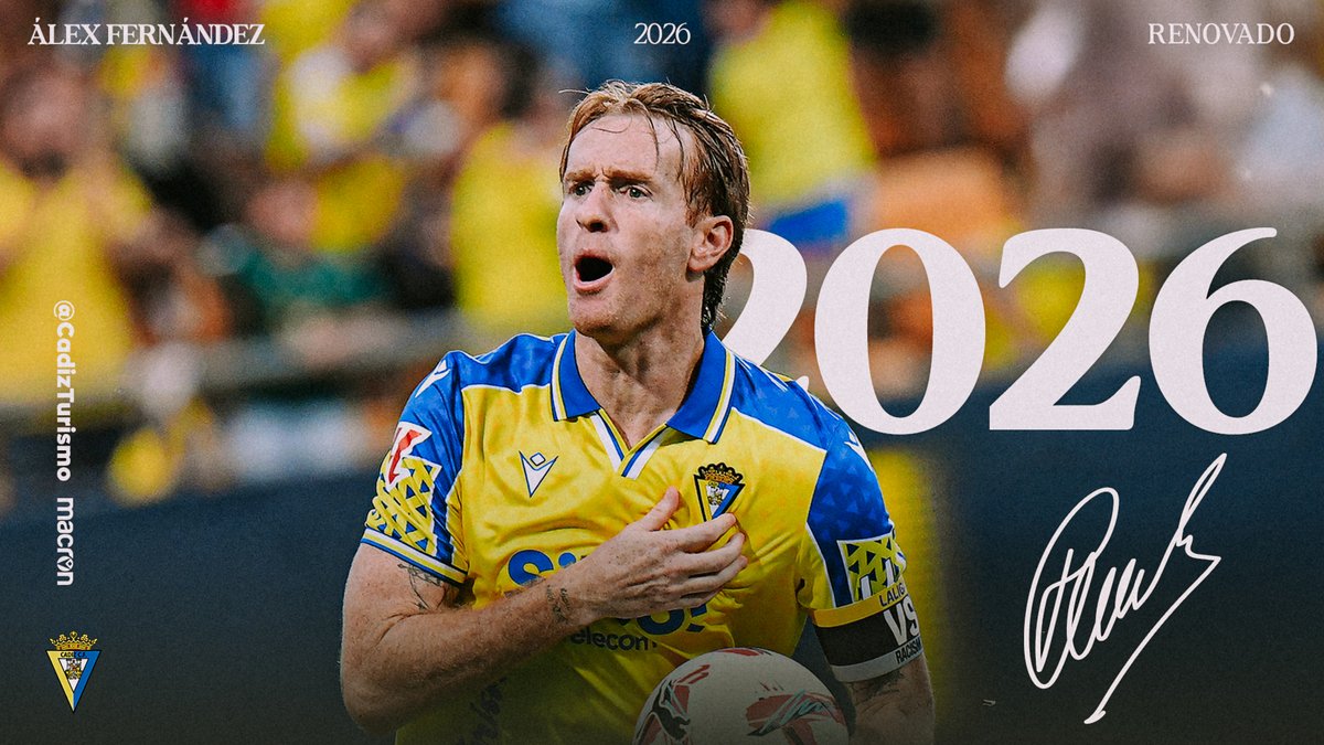 👉 💛 俺たちのキャプテンともう一年。

🔗 cadizcf.com/noticias/alex-…