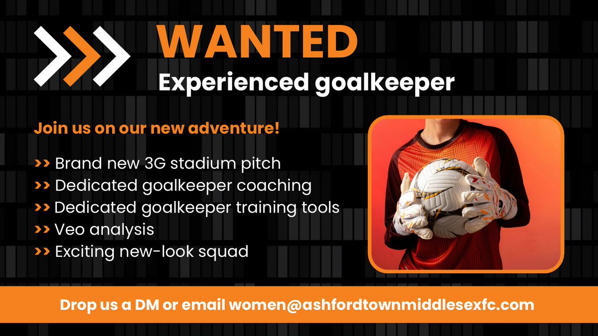 AshfordTownWFC's tweet image. 🧤 GOALKEEPERS 🧤 Looking for a new challenge, regular game time and a supportive environment with an ambitious new-look squad?
Get in touch!
@talkingwoso