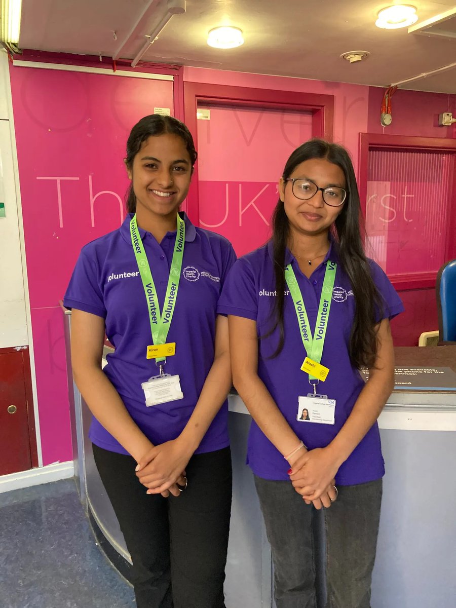 Imperial Health Charity 💙 (@imperialcharity) on Twitter photo Say hello to Kiran and Aroshi, Meet and Greet Volunteers at Hammersmith Hospital on our summer youth programme. 151 young people aged 16-21 will volunteer at our hospitals over the summer.
💬<a href="/ImperialPeople/">Imperial People 💙</a>, what advice would you share? Say hello to Kiran and Aroshi, Meet and Greet Volunteers at Hammersmith Hospital on our summer youth programme. 151 young people aged 16-21 will volunteer at our hospitals over the summer.
💬<a href="/ImperialPeople/">Imperial People 💙</a>, what advice would you share?