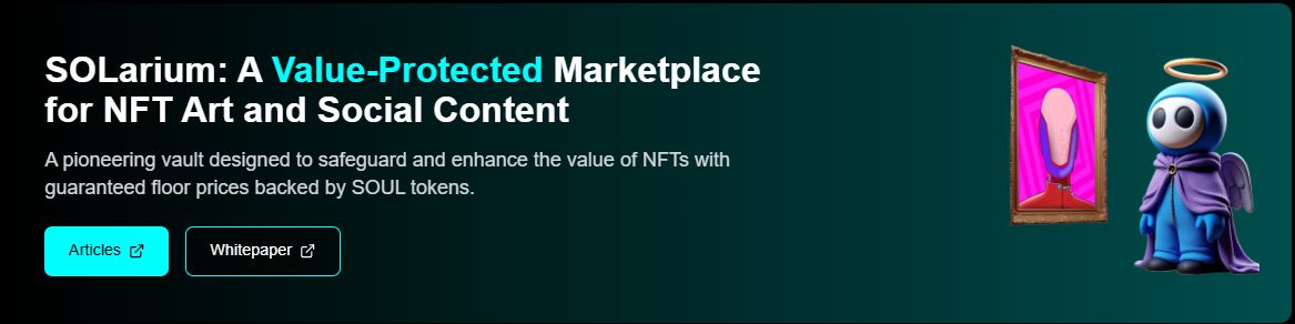SOLessSystem's tweet image. #SOLess SOLarium Key Features:

1. Guaranteed NFT Value
2. Instant Liquidity
3. Cross-Chain Bridge
4. SOLspace Integration
5. Creator Storefront

Let me explain ⬇️