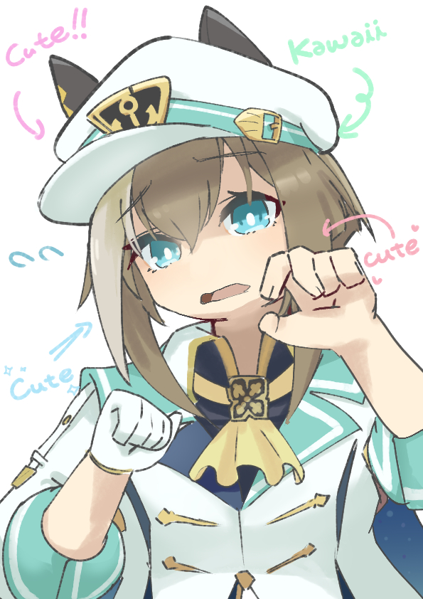 pokesako's tweet image. 持てる英語力の全てを駆使してシュヴァルグランをプレゼンした
#umamusume　
#ChevalGrand