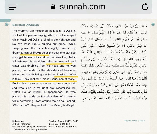 islam_et_media's tweet photo. @cenkuygur The saviour is called “Jesus son of Mary”, but that’s a metaphor for “Messiah”. Evidently, no human being can stay alive for 2000+ years in “the heavens” and come back to earth. Prophet Muhammad ﷺ described  Jesus seen among the dead prophets differently from the future saviour. https://t.co/GyUInhg07l