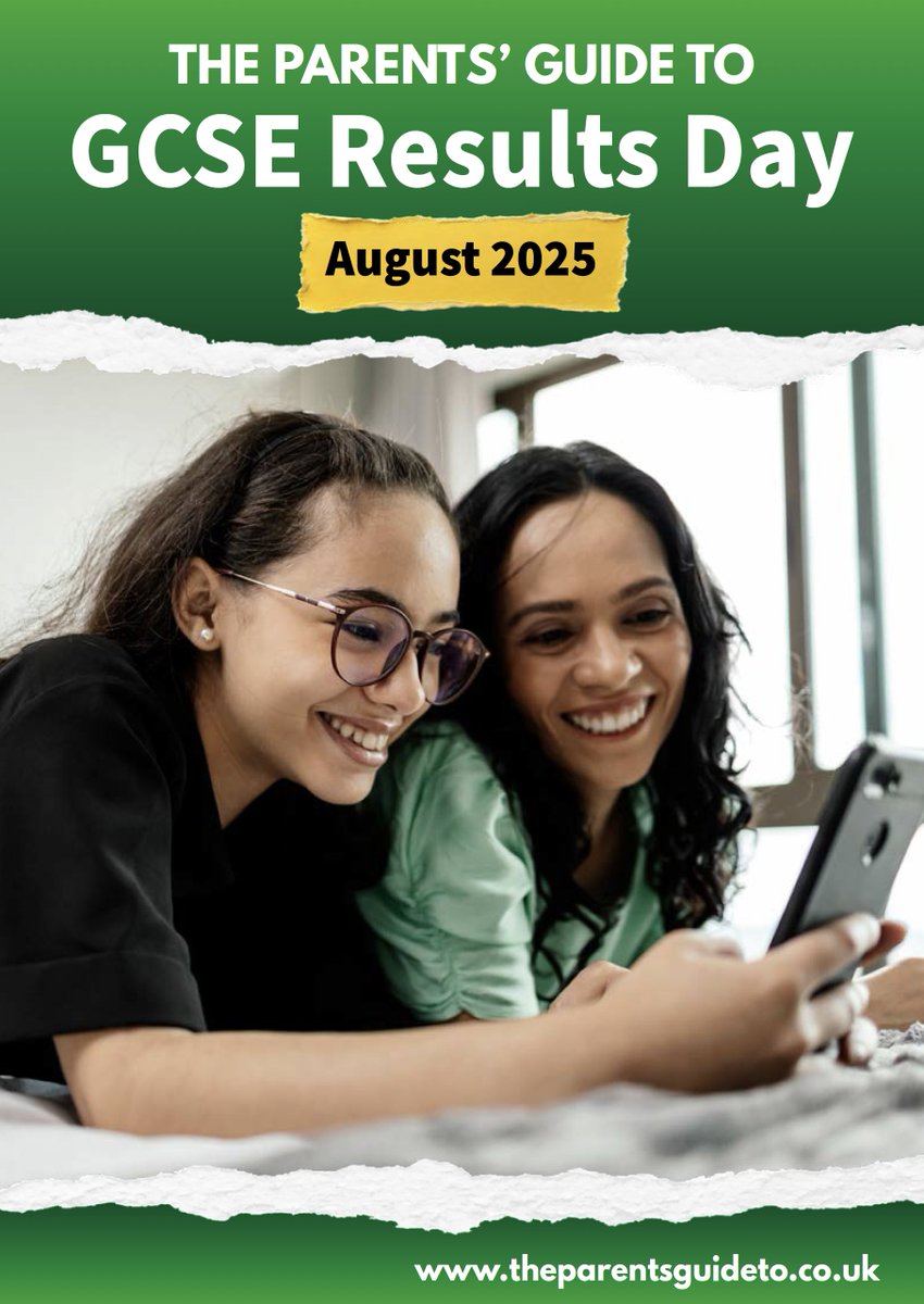 'The Parents' Guide to GCSE Results Day 2025' is here to help you prepare for the big day on Thursday 21st August. Click the link to access practical tips and advice on how to support your child: vist.ly/3n8emz6