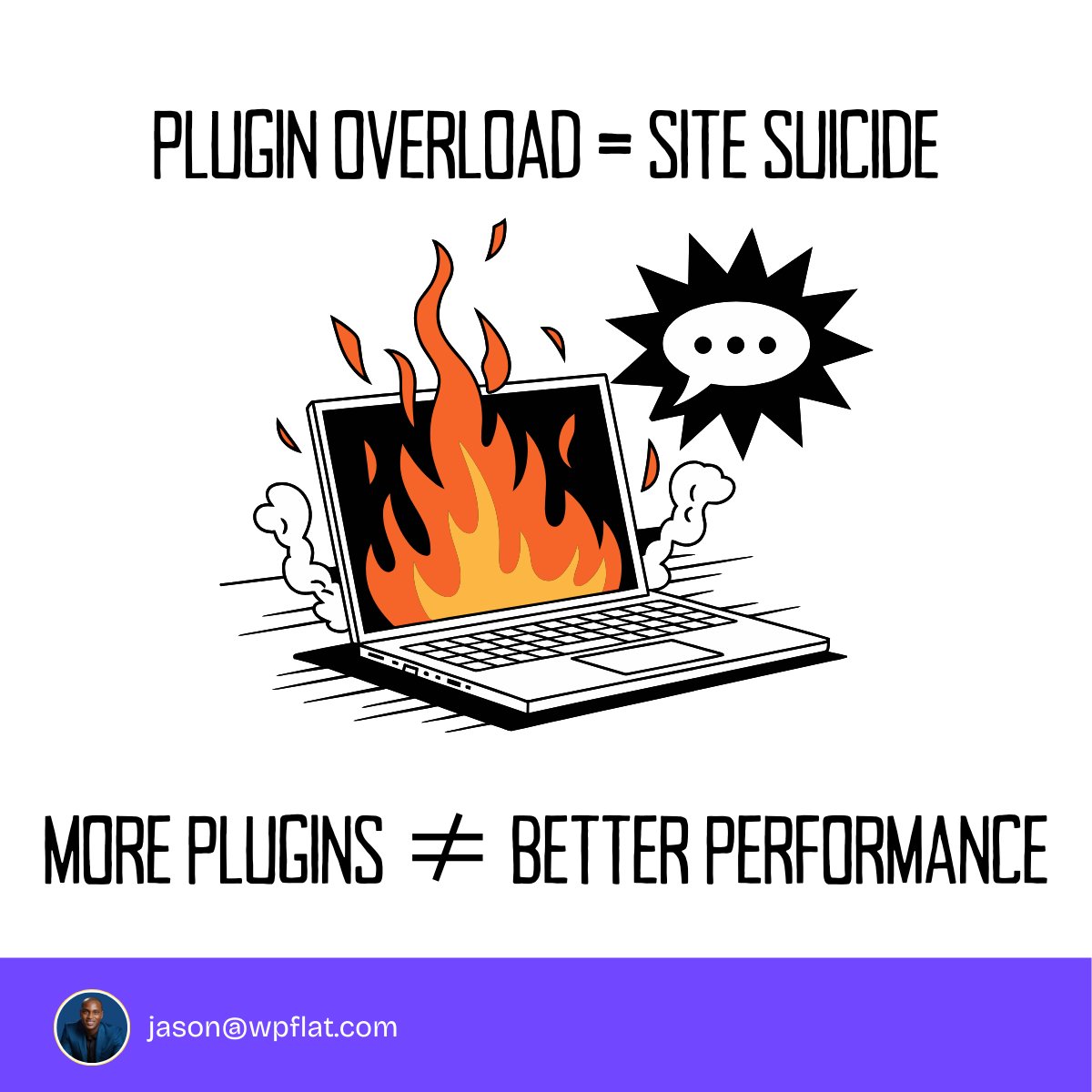 Jason_Bruks's tweet photo. The lighter your website, the better.
Use multi-functional plugins instead of installing one plugin per feature, it keeps your site fast and healthy.
#WordPress #WebDesign #WebsiteSpeed #Plugins #WPTips #PerformanceMatters https://t.co/RRnJ8VF3la