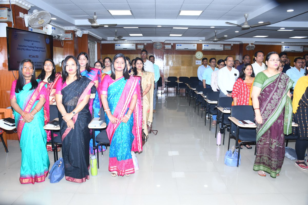 The induction training of Officer Trainees of the fifth batch of the Odisha Administrative Service (PR: 2020–24) was inaugurated at Gopabandhu Academy of Administration.

#Odisha #oas