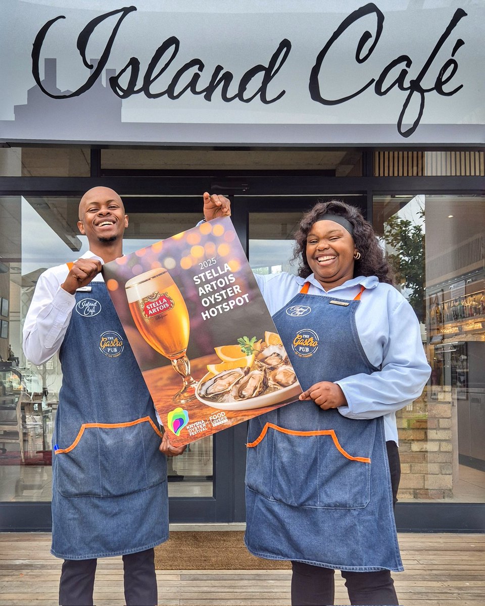 Knysna Oyster Festival (@oysterfestival) on Twitter photo Stella Artois Oyster Hotspot. Visit 10 or more & stand a chance to WIN A LUXURY STAY WORTH R14,000 2-night stay for 2 in a Simola Hotel Luxury Suite
Like <a href="/simola/">Simola Country Hotel</a> & @stellaartoisafrica on Instagram
Restaurant must sign & enter your flyer at venues.
#comeoutofyourshell Stella Artois Oyster Hotspot. Visit 10 or more & stand a chance to WIN A LUXURY STAY WORTH R14,000 2-night stay for 2 in a Simola Hotel Luxury Suite
Like <a href="/simola/">Simola Country Hotel</a> & @stellaartoisafrica on Instagram
Restaurant must sign & enter your flyer at venues.
#comeoutofyourshell