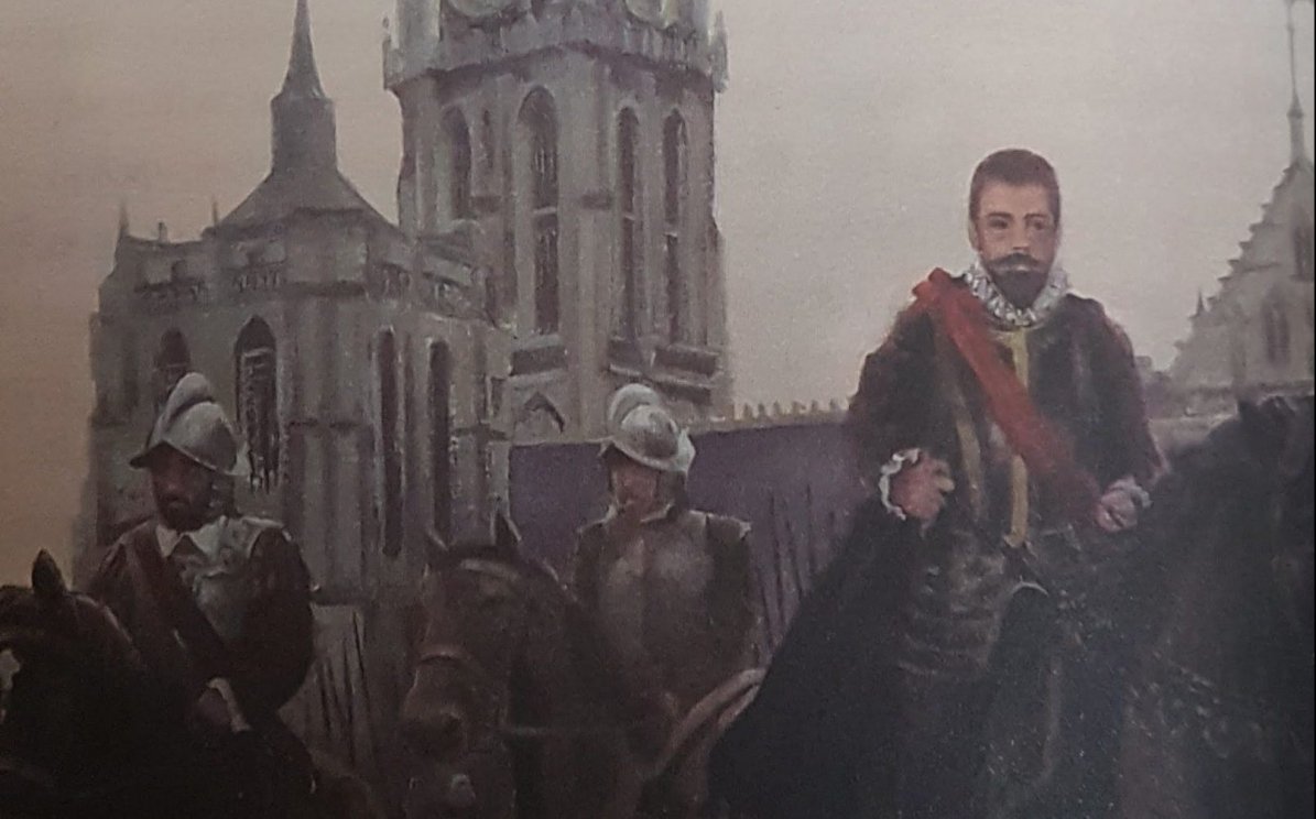 El 3 de julio de 1584, hace hoy 441 años, los Tercios españoles, bajo el mando de Alejandro Farnesio, daban inicio al Sitio de Amberes.

🧵👇(1/8)