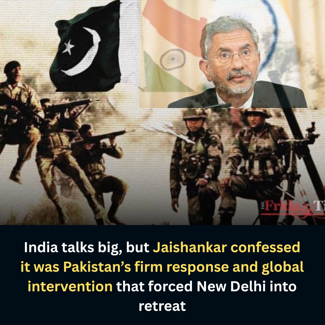 WaleedZarak's tweet image. Jaishankar's candid admissions reveal the real story behind India-Pakistan tensions: US warnings and Pakistan's readiness were key in de-escalating the situation. The truth always comes out! #PakistanStrong #DiplomacyWins #RegionalStability
#bbtvi #INDvsENG #AHOF #الهلال #t5m3