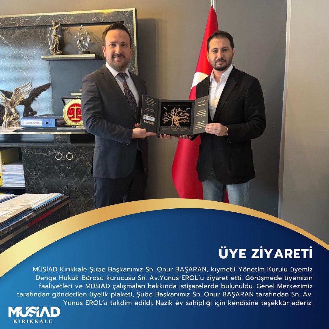 MUSIADKirikkale's tweet photo. #işbirliği #güçbirliği #gelişim #istihdamakatkı #millisermaye #ekonomiyekatkı https://t.co/CwC58xWCYL